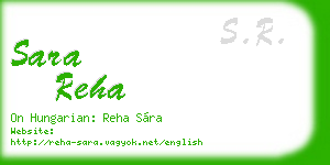 sara reha business card